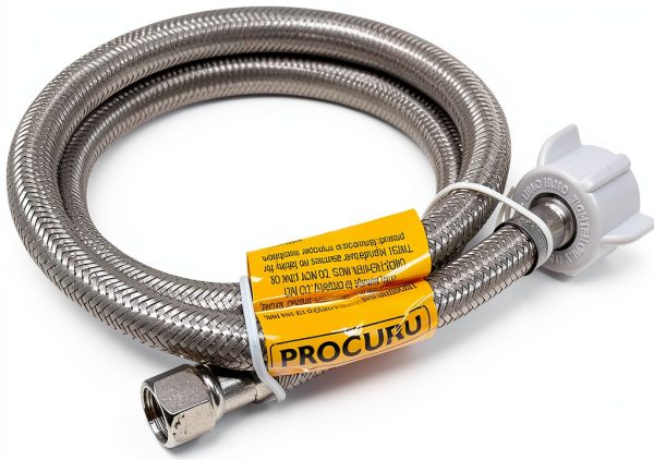 PROCURU Stainless Steel Faucet Supply Line 36‑Inch Braided Connector-0