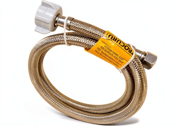 PROCURU Stainless Steel Faucet Supply Line 36‑Inch Braided Connector-1