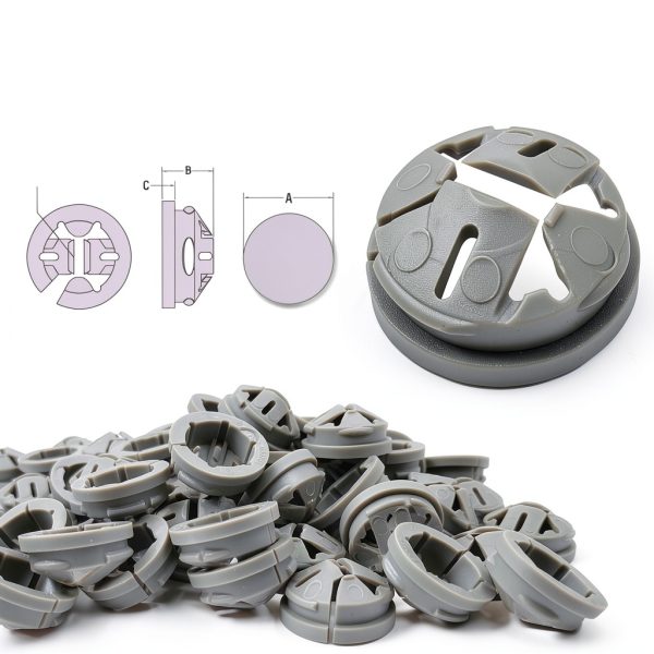 3/8-1/2 Inch Wire Box Connectors QZQUFJ Nylon Push‑In 150 Pack-2