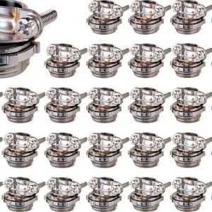 1/2 inch Clamp Type Cable Connectors by WENORA – Zinc Alloy, 50 Pack-0