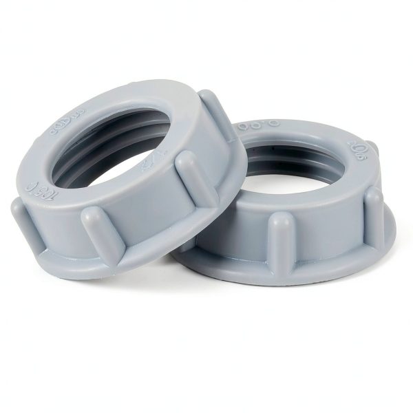 50 Pcs Plastic Insulating Bushing Threaded Electrical Bushings for Emt, Rigid or Imc Conduit Fitting (1/2 Inch)-3