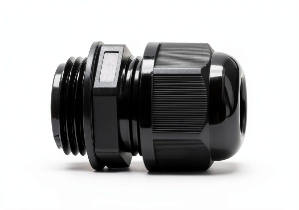 2 Pcs 1" NPT Nylon Cable Glands, Black Strain Relief Cable Cord Connector IP68 Waterproof Junction Box Wire Protectors Adjustable for 18-25mm Cable Diameter-1