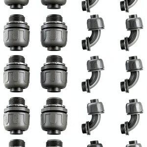 Conduit Connectors 3/4 Inch Liquid Tight Non Metallic PVC Fittings-0