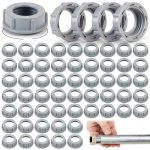 50 Pcs Plastic Insulating Bushing Threaded Electrical Bushings for Emt, Rigid or Imc Conduit Fitting (1/2 Inch)-0