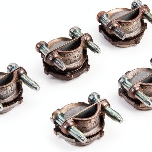 Hubbell-Raco 2711B5 Squeeze NMSC Cable Connector – Zinc, 5‑Pack-0