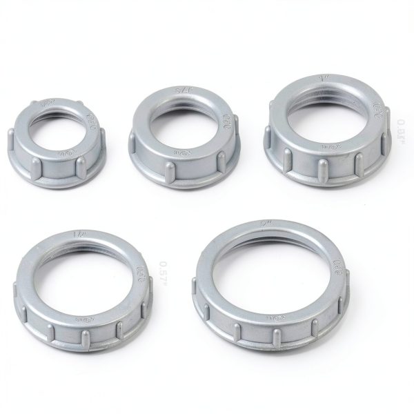 50 Pcs Plastic Insulating Bushing Threaded Electrical Bushings for Emt, Rigid or Imc Conduit Fitting (1/2 Inch)-2